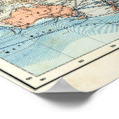 Karte des britischen Empire Poster (Ecke)