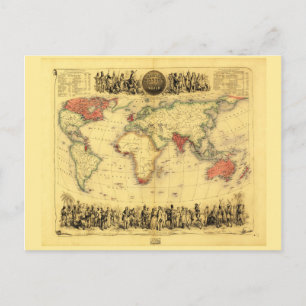 Karte des britischen Empires (um 1850)