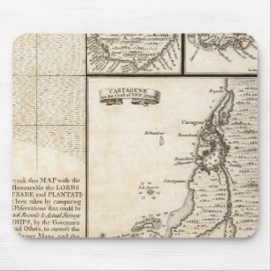 Karte des Britischen Reiches in Amerika Blatt 20 Mousepad