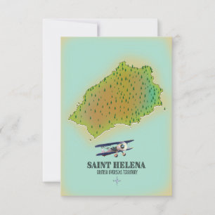 Karte des britischen Überseegebiets Saint Helena
