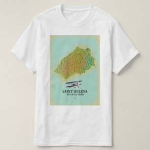 Karte des britischen Überseegebiets Saint Helena T-Shirt
