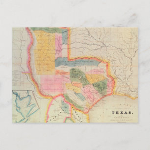 Karte des Bundesstaates Texas 1835