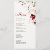 Karte des Burgundy Winter Wildblumen (Vorderseite)