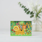 Karte des Cartoon Liger und der Freunde (Stehend Vorderseite)