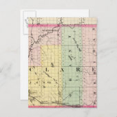 Karte des Clare Landkreises, Michigan (Vorne/Hinten)