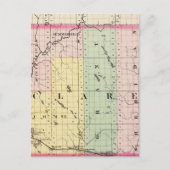 Karte des Clare Landkreises, Michigan (Vorderseite)