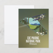 Karte des Cuc Phuong Nationalparks Vietnam (Vorne/Hinten)