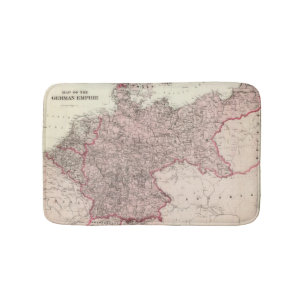 Karte des deutschen Reiches Badematte