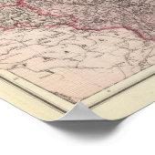 Karte des deutschen Reiches Poster (Ecke)