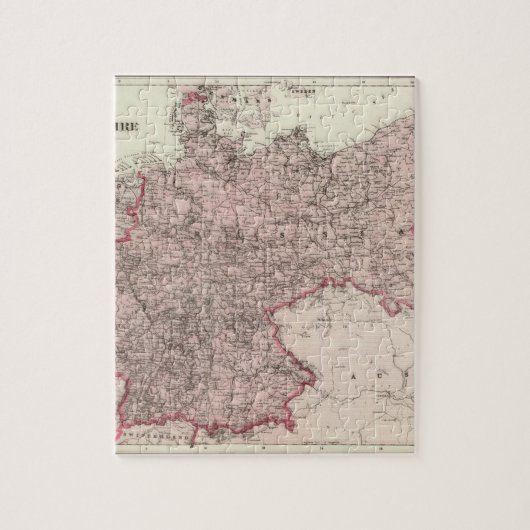 Karte des Deutschen Reiches Puzzle (Vertikal)