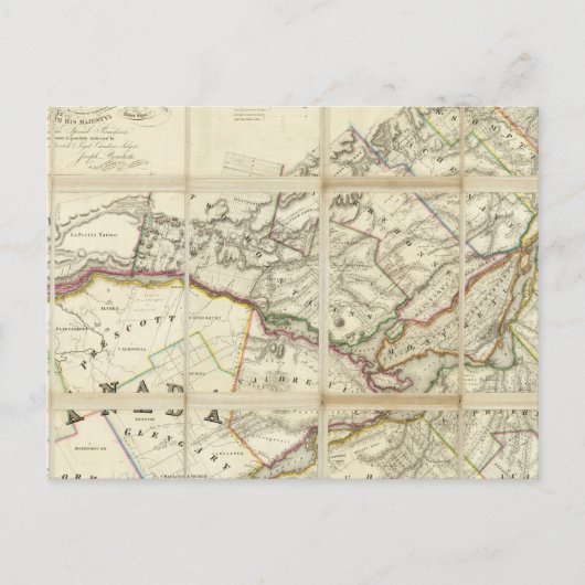 Karte des Distrikts Montreal, Niederkanada (Vorderseite)