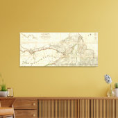 Karte des Distrikts Montreal, Niederkanada Leinwanddruck (Insitu (Wohnzimmer))