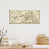 Karte des Distrikts Montreal, Niederkanada Poster (Küche)