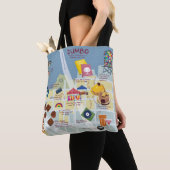 Karte des Dumbo Brooklyn New York Tote Bag Tasche (Von Nahem)