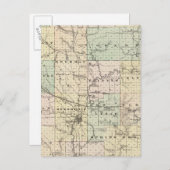 Karte des Dunn-Landkreises, Staat von Wisconsin (Vorne/Hinten)