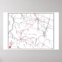 Karte des Eisenbahnsystems Hagerstown & Frederick 