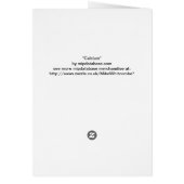 Karte des Elements 20 - Kalziumweiß (Hinten)