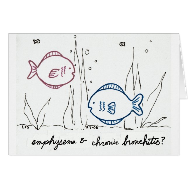 Karte des Emphysems u. der chronischen Bronchitis (Vorderseite (Horizontal))