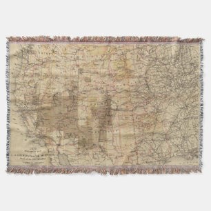 Karte des Fortschritts-1878 der geographischen Decke