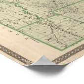 Karte des Fulton Landkreises mit Rochester, Fulton Poster (Ecke)