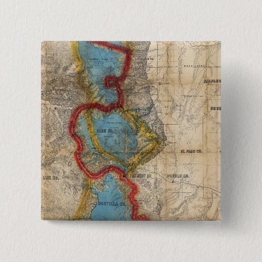 Karte des Gebiets Colorado Button (Vorderseite)