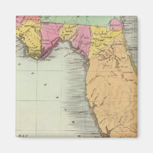 Karte des Gebiets Florida 2 Magnet