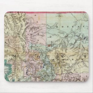 Karte des Gebiets Montana Mousepad