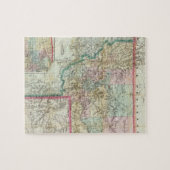 Karte des Gebiets Montana Puzzle (Horizontal)