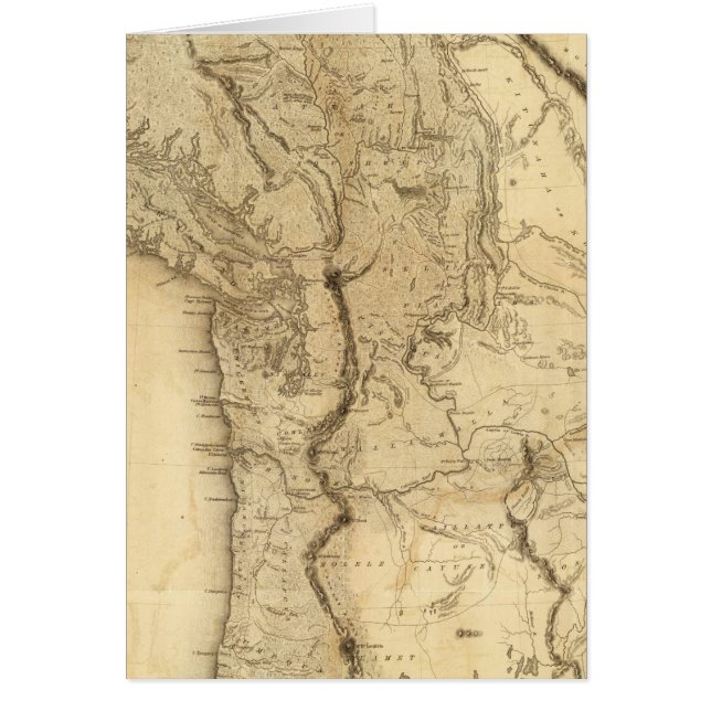 Karte des Gebiets Oregon (Vorne)