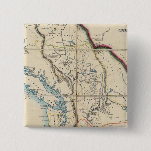 Karte des Gebiets Oregon 2 Button (Vorderseite)