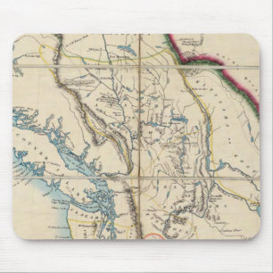 Karte des Gebiets Oregon 2 Mousepad