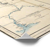 Karte des Gebiets Oregon 2 Poster (Ecke)