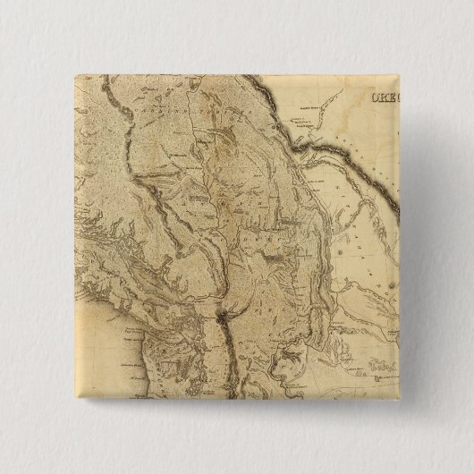 Karte des Gebiets Oregon Button (Vorderseite)