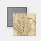 Karte des Gebiets Oregon Magnet (Vorderseite/Rückseite)