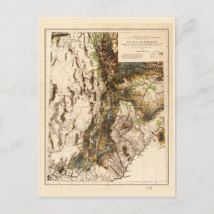 Karte des Gebiets Utah (1878)