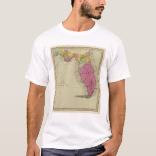 Karte des Gebiets von Florida T-Shirt