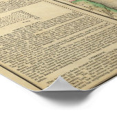 Karte des Gebiets von Michigan Poster (Ecke)