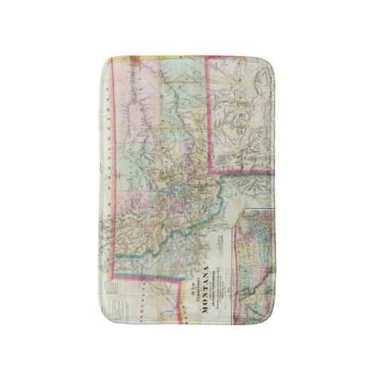 Karte des Gebiets von Montana Badematte (Vorderseite Vertikal)