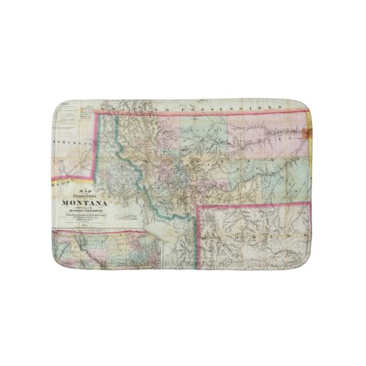 Karte des Gebiets von Montana Badematte (Vorderseite)