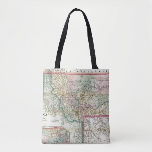 Karte des Gebiets von Montana Tasche (Vorderseite)