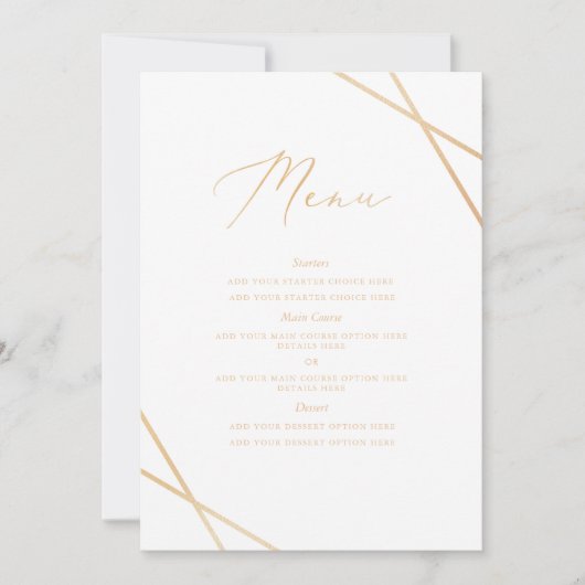 Karte des geometrischen Golds (Vorderseite)