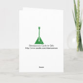 Karte des Gitarristen Weihnachts (Rückseite)