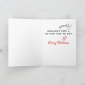 Karte des Gitarristen Weihnachts (Innenseite)