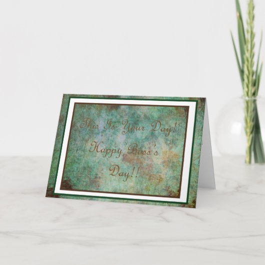 Karte des glücklichen Chefs Tages! (Vorderseite)