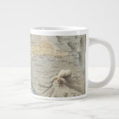 Karte des Golfs von Neapel und Umgebung Jumbo-Tasse (Rechts)