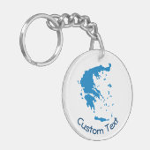 Karte des griechischen Schlüsselanhängers Schlüsselanhänger (Vorderseite links)