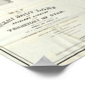 Karte des großen Salzsees Poster (Ecke)