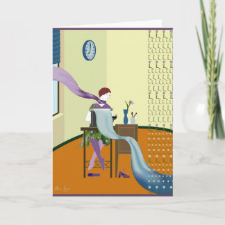 Karte des Grußes "1927TYPEWRITING"