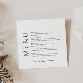 Karte des HARLOW Square Dinner