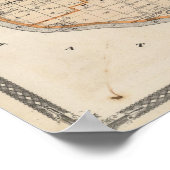 Karte des Harrison-Landkreises Poster (Ecke)